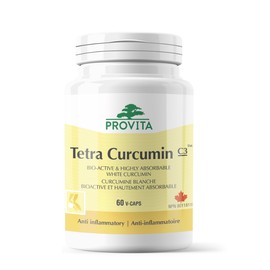 Provita Tetra Curcumin: The Superior White Curcumin Supplement for Enhanced Health and Wellness (60 Capsules)