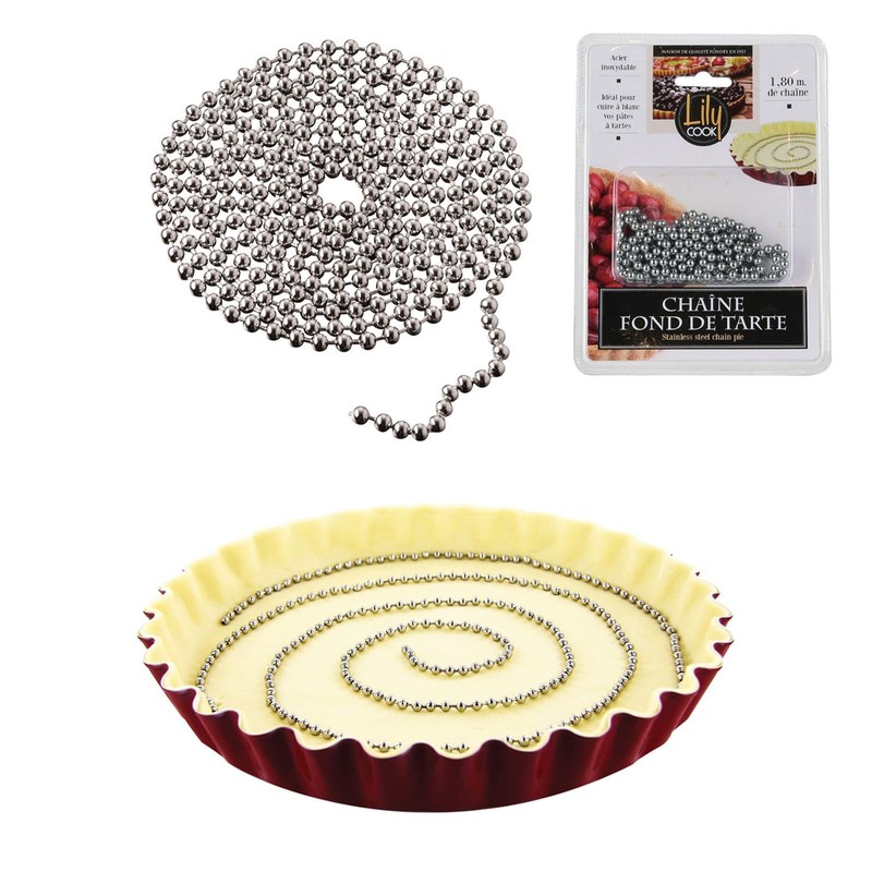 LILY COOK, KP0063-Catena di Fondo per Torta in Acciaio Inox,