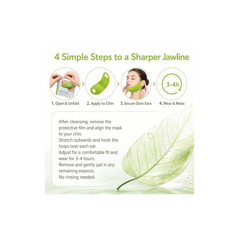 V-Line Lifting Collagen Mask Set for Double Chin Reduction