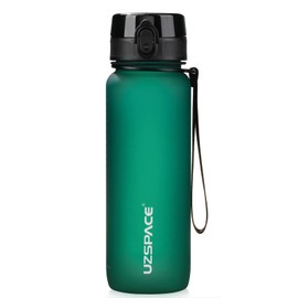 Uzspace Water Bottle, 500 ml/800 ml/1 L, Sports Water Bottle, Children’s, Leak-Proof, Tritan & BPA-Free Water Bottle for Bike, Fitness, Outdoor