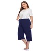ZERDOCEAN Women's Plus Size Wide Leg Casual Lounge Pants Comfy