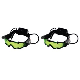 2X Night Vision Goggles Adjustable Kids LED Night Goggles for Racing Bicycling Hunting to Protect Eyes Children