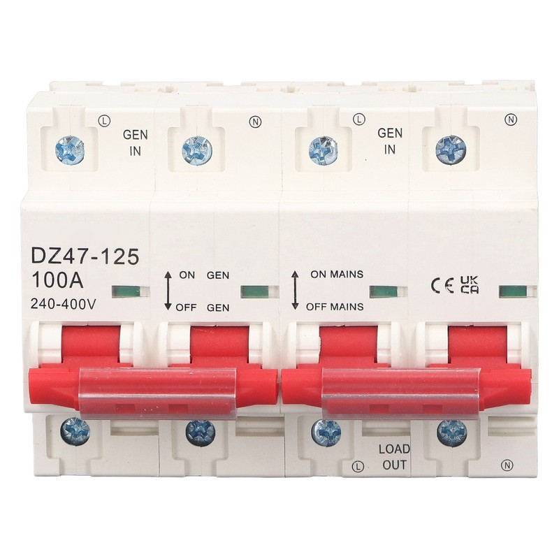 Circuit Breaker Interlock Dual Power Changeover Switch 100A AC 240‑400V