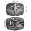 Superkred Western Cowboy Belt Buckle - Texas Longhorn Belt Buckle