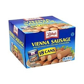 Libby's Vienna Sausage In Chicken Broth, 4.6 Oz, Pack Of 18 Cans