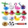 Leawede 15pzs Porta Vasos Inflables Surtidos Piscinas Con In