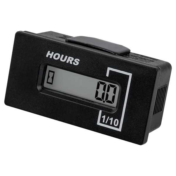 Jayron Resettable Hour Meter Gauge (AC 6-85V/DC 6-60V) Snap-in Design