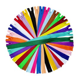 KGS Invisible Zippers for Sewing | Hidden Zippers for Dresses, Skirts, Pillows or Sewing Craft | 20 Pieces/Pack | 20 Assorted Colours | Size: 3 Inch / 7.6 cm