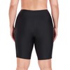 RELLECIGA Women's Black 8" High Waisted Swim Shorts UV Sun