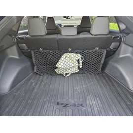 EACCESSORIES EA Rear Trunk Seats Organizer Cargo Net for Toyota bZ4X 2023-2025 – Envelope Style Cargo Net for SUV – Premium Mesh Car Trunk Organizer Vehicle Carrier Storage – Compatible with bZ4X