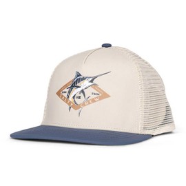 Salty Crew Big Boys' Diamond Marlin Trucker Hat - Oyster/Slate
