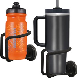 Magnetic Cup Holder, Magnetic Drink Holder Heavy Duty, 2 Pack Magnetic Truck Cup Holders, Strong Magnet Mount Water Bottle Holders for Tractor Fridge Yacht RV Apartment on Metal Surface