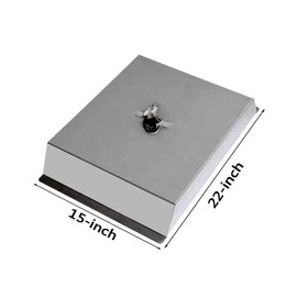 Skyflame Universal Stainless Steel Pizza Oven Kit with Stone for Most Gas Grills and Pellet Grill Conversion Kit, 22x15 Inches