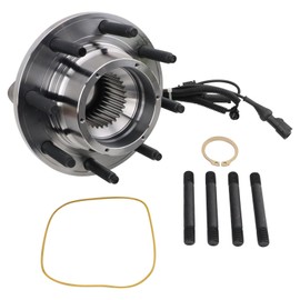 Front Wheel Bearing & Hub Assembly 4WD with ABS Sensor Compatible with 2005-2010 Ford F-250 Super Duty F-350 Super Duty 2010 F-450 Super Duty F-550 Super Duty