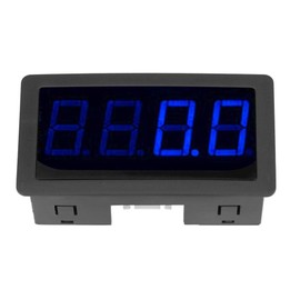 4 Digital Red/Blue LED Tachometer, Speed Speedometer + Hall Proximity Switch Sensor NPN + A/D Converter Chip + High Stability Benchmark IC, Clearly Visible (Blue)