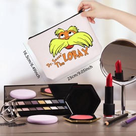 Book Lover Gift Read Across America Gift Makeup Bag Reading Lover Gift Reader Gift (Lorax Bag EU)