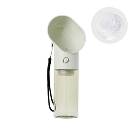 pidan Dog Water Bottle Portable Pet Travel Bottle 360ml Leakproof Puppy Water Dispenser with Drinking Feeder for Outdoor （Green）