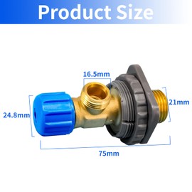 Wjelet Flush-Mounted Cistern Shut-off Valve Toilet Angle Valve 3/8 Inch Made of Brass Compatible with Geberit Cistern 240.269.00.1 Replacement Part for Toilet Installation Bathroom Flush-Mounted