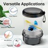 Leak-Proof Denture Cups for Soaking Dentures, Partial Dentures. Travel-Friendly Retainer,
