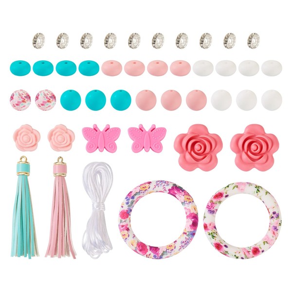 Elecrelive Silicone Beadable Rings Making Kits 65mm Round Silicone Bead