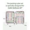 Narwey Compression Packing Cubes for Carry on Suitcase and Backpack,