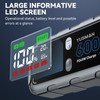 6000A Car Battery Jump Starter, 65W Quick Charger, 26800mAh Jump