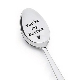 BFF Bestie Gifts for Women Girls Best Friend Birthday Gifts for Best Friend Christmas Xmas Gifts for Bestie Coffee Tea Spoon for Friends You’re My Bestea Spoon