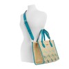 GUESS Silvana 2 Compartment Tote, Teal Logo