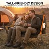 High Back Double Camping Chair 2 Person Camping Chair Brown