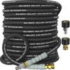 NAVOHEVEN 3/8" Pressure Washer Hose 50FT 4800 PSI, Kink Resistant