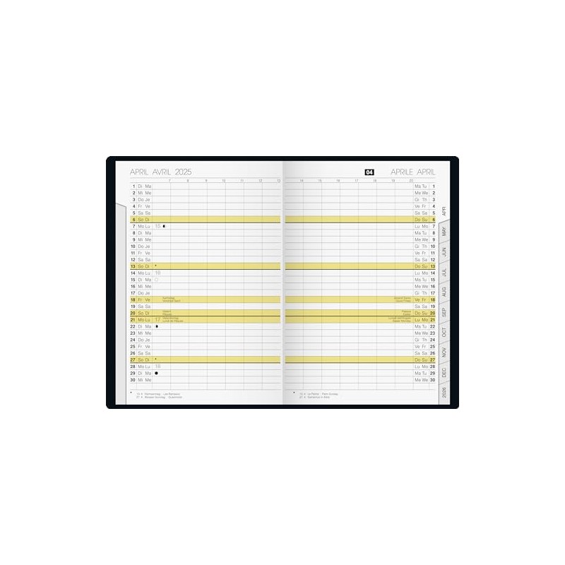 rido/idé Pocket Diary Model Plain Planner (2025), 2 Pages =