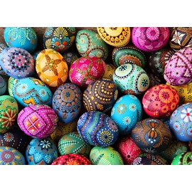 HUADADA Jigsaw puzzles for adults 1000 piece jigsaw puzzles for adults jigsaws 1000 pieces for adults Challenging Game（Colorful Eggs）…