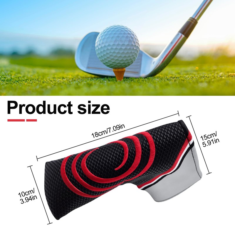 Golf Blade Putter Head Covers, Cover PU Leather Golf Club