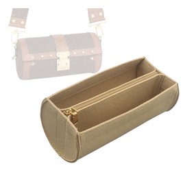 Lckaey Suitable for new TRUNK Papillon liner bag storage and finishing lining bag support felt bag storage bag 1002Khaki-B