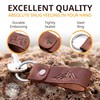 Leather Keychain Favorite for Men, Keyring Gift for Women &