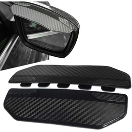 2 protectores universales para espejo lateral a presión, deflectores de viento y viseras para ventana lateral, cubierta tipo ceja con visera lluvia para espejo de auto, ceja resistente a la