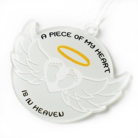 Angel Baby Ornament - Miscarriage Memorial Ornament - Baby Loss Christmas Keepsake - Pregnancy Loss Sympathy Gifts - Mommy of an Angel Wings Sympathy Gift