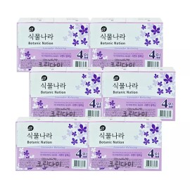 식물나라 비누 라벤더 릴랙싱 90g x4입 x6개(총24개) Plant Kingdom Soap Lavender Relaxing 90g x4 x6 (Total 24)