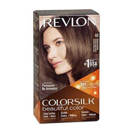 Revlon ColorSilk Hair Color 40 Medium Ash Brown 1 Each (Pack of 8)