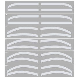 12 Pairs Disposable Airbrush Brow Shaping Stickers Microblading Eyebrow Templates Airbrush Brow Art Brow Mapping Stickers Plantillas para Cejas Airbrush (12 Pairs)