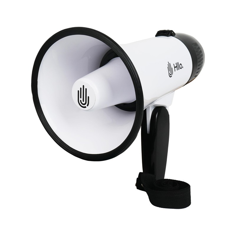 HLLO 105dB Loud Megaphone with Siren and Adjustable Volume