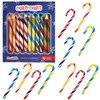 Fruidles Christmas Candy Canes Suckers, Multicolored Rainbow Fruity Flavor, Individually