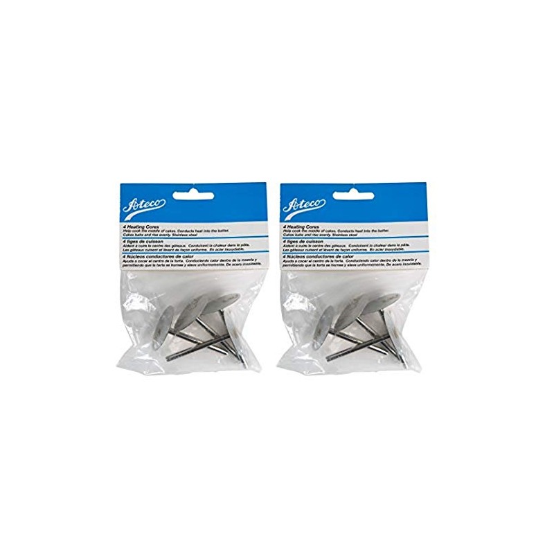 Ateco Cake Heating Cores, Set of 4 (Stainless Steel, Round,