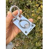 JY-MARINE Square Flush Pull Ring Handles,Recessed Boat Hatch Latch Cabinet