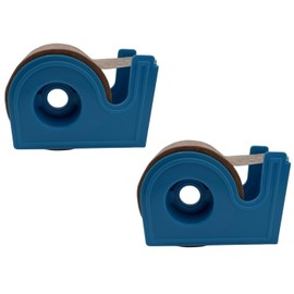 Microporous Soft Tan Paper Surgical Tape 0.5 Inch x 10 Yards with Dispenser (Pack of 2)