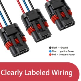 12PCS Polaris Pulse Bar Pigtail Connector Kit – Universal Plug-and-Play Harness for Polaris Ranger, RZR, General 1000 (2018-2025)