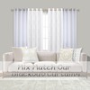 Mrs.Naturall - Cortinas blancas de 72 x 63 pulgadas de