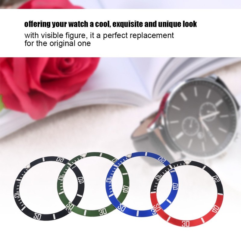 4 Colors Watch Wristwatch Plastic Material Loop Bezel Insert Ring