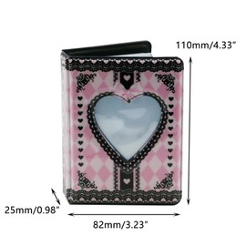 Crapyt Kpop Photocard Holder Photo Card Holder Mini Photo Album for Personal Collections, Travel Memorials, Birthday Parties 3.23"×4.33"×0.98"