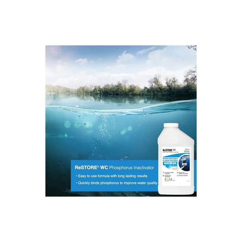 Restore WC Phosphorus Inactivator - Phosphate Removal and Water Clarity